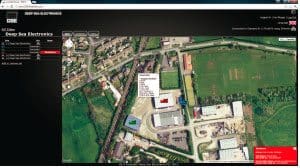 Aerial view of the location of one generator in particular