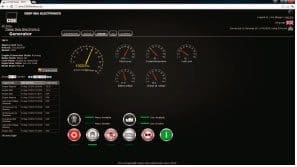 Visualisation of engine parameters