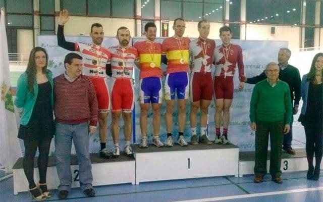 The winners of the Spanish Track Championship 2014. (Image: Murcia Regional Cycling Federation).