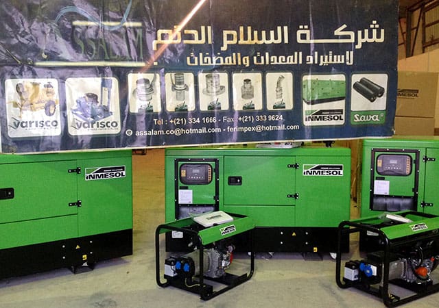 Dozens of INMESOL sets arrive to Libya 2 The gensets chosen among the industrial supply products distributed by Assalam Addaem