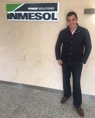 ERLUX Power Group Manager Visits INMESOL 1 Mr. Fredy Cruz, ERLUX Power Group Manager