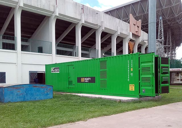 Énergie de secours INMESOL dans le stade Alphonse Massemba ‐ Débat 1 Groupe électrogène de secours INMESOL modèle IP-1135